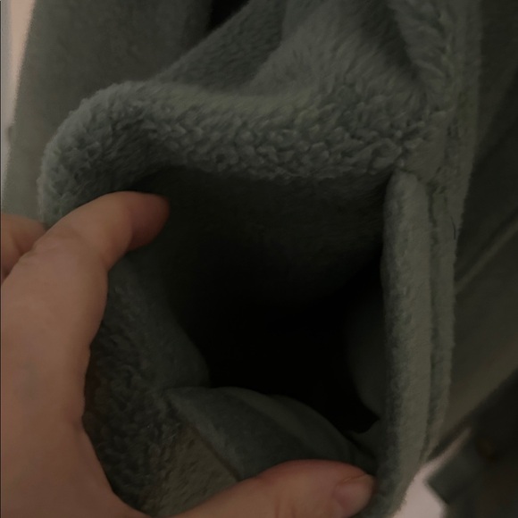 Nordstrom Thread & Supply Green Button-Up Shacket with Pockets - Picture 11 of 12